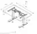 Fig. 02 - Length-adjustable foot support for a table and support base
