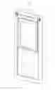 Fig. 01 - Vertically sliding manual opening and closing door
