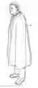 Fig. 01 - Cape with detachable or concealable sleeves