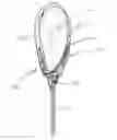 Fig. 01 - LACROSSE GOALIE STICK HEAD WITH FORWARD OFFSET