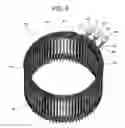 Fig. 07 - Dynamo-electric machine with stator having trapezoid shape segmented coil