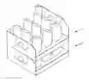 Fig. 01 - Display tray with support column and apertures