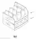 Fig. 09 - Display tray with support column and apertures