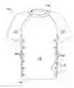 Fig. 01 - Foam nodes for creating stand off on apparel items