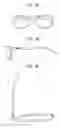 Fig. 09 - EYEGLASS FRAME WITH REPLACEABLE TEMPLES