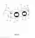 Fig. 43 - Trackable glasses system that provides multiple views of a shared display