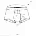 Fig. 08 - A GARMENT HAVING A SUBSTANTIALLY CENTRALLY LOCATED ACCESS APERTURE