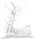 Fig. 01 - Exercise device with elliptical stepping motion