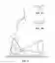 Fig. 04 - Exercise device with elliptical stepping motion