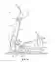 Fig. 05 - Exercise device with elliptical stepping motion