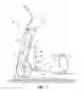 Fig. 06 - Exercise device with elliptical stepping motion