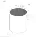 Fig. 02 - Plugged honeycomb structure