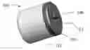 Fig. 01 - PDC cutter with depressed feature