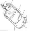 Fig. 01 - HEAT SHIELD AND PART SHIELDED WITH SUCH A HEAT SHIELD