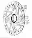 Fig. 01 - Bicycle disc brake rotor