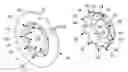 Fig. 01 - Brake disc comprising a friction ring and a hub produced as a separate element and arranged inside of the friction ring