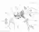 Fig. 01 - Touch gestures for navigation and interacting with content in a three-dimensional space