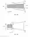 Fig. 08 - Diode laser packages with flared laser oscillator waveguides