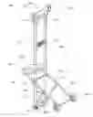 Fig. 01 - Combination crutch and knee walker device