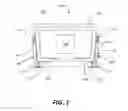 Fig. 02 - Flip-down frame for a ceiling-mounted television