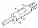 Fig. 01 - RFID tag embedded within an attachable identifier for a molded connector and a tracking system therefor
