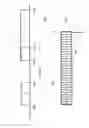 Fig. 02 - Multi-structure broadband monopole antenna for two frequency bands in the decimeter wave range separated by a frequency gap, for motor vehicles