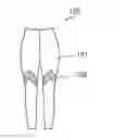Fig. 01 - GARMENT WITH COMPRESSION-GENERATING SECTIONS