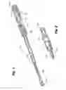 Fig. 02 - Interspinous implant insertion instrument with staggered path implant deployment mechanism