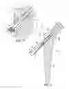Fig. 10 - Femoral stem and post system for hip prosthesis