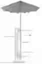Fig. 01 - Foldable mounting bracket for patio and deck accessories