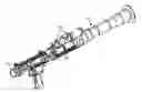 Fig. 01 - MOUNTING BASE AND RINGS FOR MOUNTING AN OPTICAL SCOPE TO A ROCKET PROPELLED GRENADE (RPG) LAUNCHER