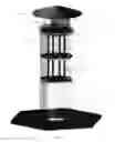 Fig. 02 - Covert rooftop vent enclosure and adjustable multi-tiered rack for electronic surveillance equipment