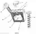 Fig. 07 - Bi-directional fixating/locking transvertebral body screw/intervertebral cage stand-alone constructs with vertical hemi-bracket screw locking mechanism