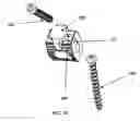 Fig. 20 - Bi-directional fixating/locking transvertebral body screw/intervertebral cage stand-alone constructs with vertical hemi-bracket screw locking mechanism