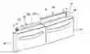 Fig. 01 - Horizontal flipper mullion incorporated within a false mullion of an appliance