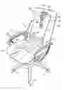Fig. 01 - Adjustable back support assembly for the back of a chair