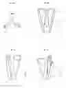 Fig. 13 - Ergonomic chair made from paper substrate with embedded sensor, computer readable medium for interacting with the chair, method of making the chair or other structures from paper substrate
