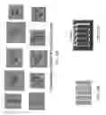Fig. 22 - Patterned multi-beam nanoshift lithography for on-the-fly, high throughput production of customizable shape-designed microparticles, nanoparticles, and continuous films