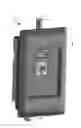 Fig. 01 - Wall plate having a built-in modem for performing electrical-to-optical conversion, optical-to-electrical conversion and protocol-to-protocol conversion