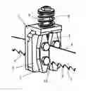 Fig. 01 - SLIDE BLOCK FOR A SAW BAND IN A BANDSAW MACHINE