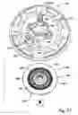 Fig. 41 - Traction motor assembly with gear-interconnected wheel and output shaft