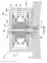 Fig. 12 - Electromagnetic transducer with specific internal geometry