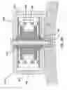 Fig. 13 - Electromagnetic transducer with specific internal geometry