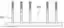 Fig. 01 - Fin patterns with varying spacing without fin cut