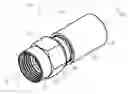 Fig. 01 - Post-less coaxial cable connector with compression collar