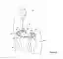 Fig. 09 - Arrangement and method used in the preparation of the proximal surface of the tibia for the tibial component of a prosthetic knee joint