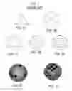 Fig. 02 - DICE WITH CURVED, BUT NON-SPHERICAL SURFACES, CERTAIN OF WHICH FEATURE NONUNIFORM DISPLAY PROBABILITIES