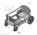 Fig. 30 - Wagon with collapsible footwell and position-locking handle
