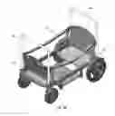 Fig. 32 - Wagon with collapsible footwell and position-locking handle