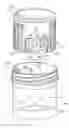 Fig. 01 - Liquid specimen cup including a movable, preservation caddy having a resealable drain